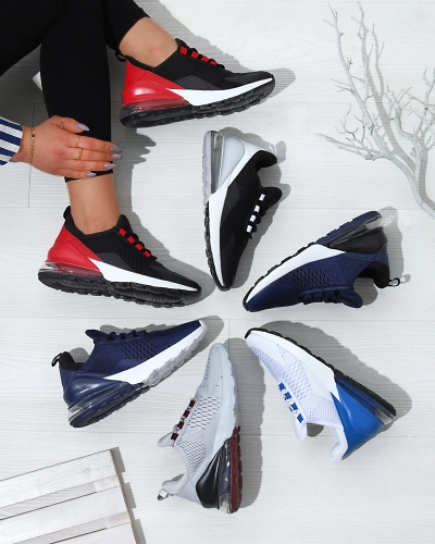 Черные женские спортивные туфли с белой вставкой Neterika - Обувь