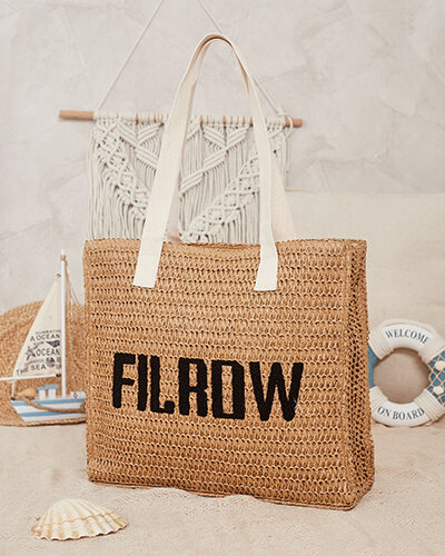 Royalfashion Большая женская соломенная сумка