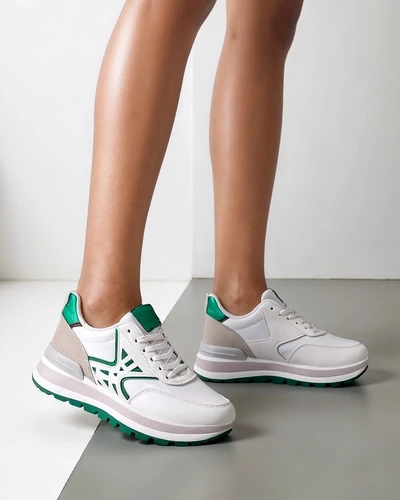 Royalfashion moteriški sportbačiai su blizgučiais Senues