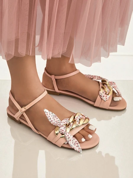 Royalfashion Damskie sandały na płaskiej podeszwie BareLuxe