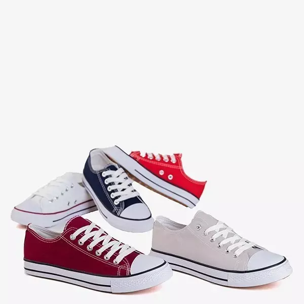 Granatowe męskie trampki Ronot - Obuwie