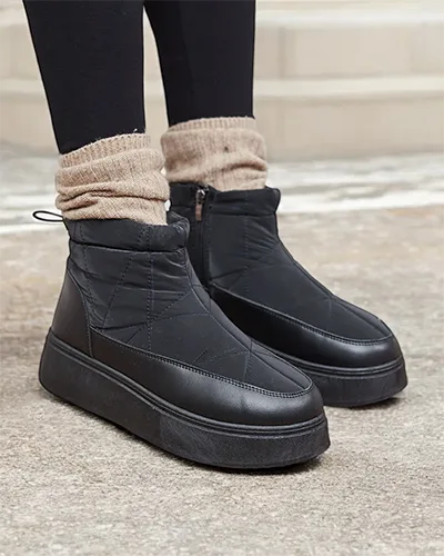 Royalfashion Juodos spalvos moteriški sniego batai Fopinia