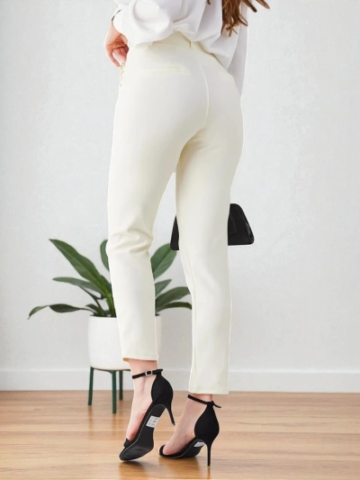 Женские treggings Royalfashion с декоративными пуговицами