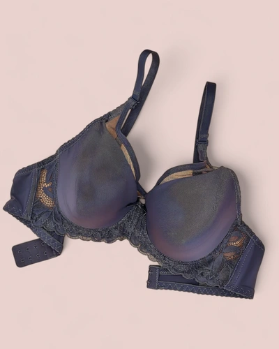 Royalfashion moterų paminkštintas liemenėlė su tinklu