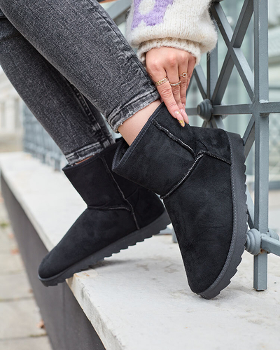 Royalfashion Женские сапоги a'la snow boots черного цвета Aener