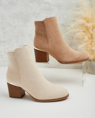 Royalfashion Женские сапоги на низкой шпильке Traestra
