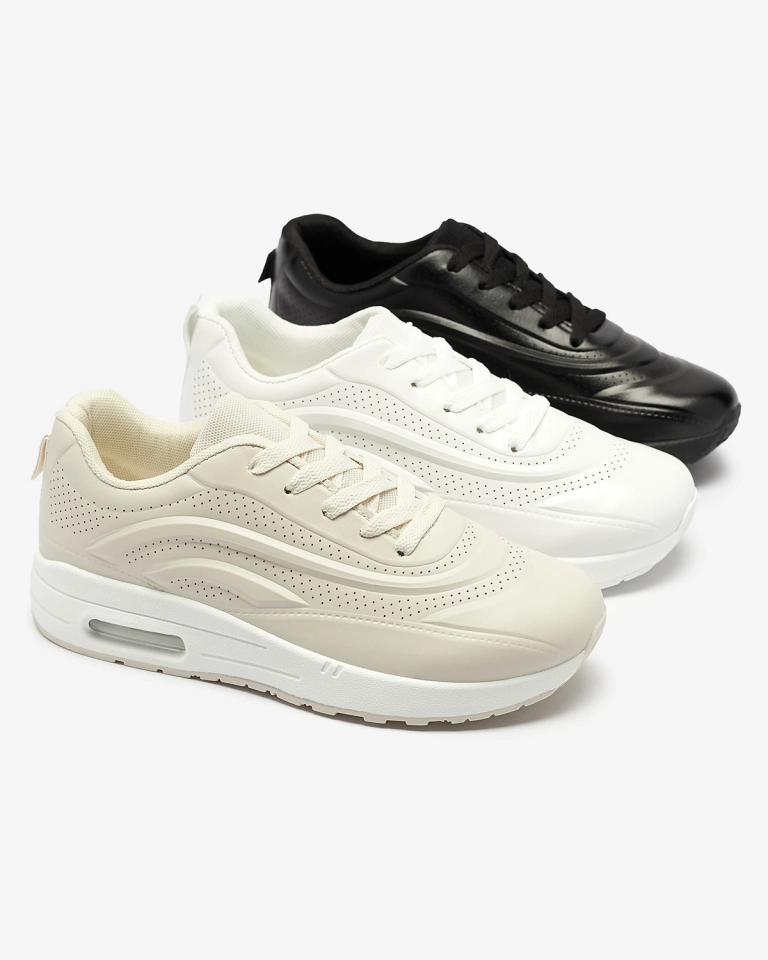 Ажурная женская спортивная обувь бежевого цвета Adetika - Обувь