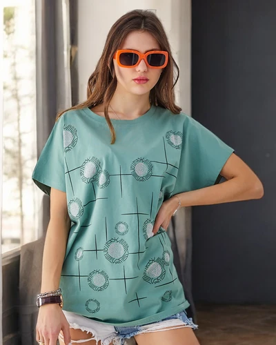 Royalfashion Moteriška medvilninė marškinėliai su spauda