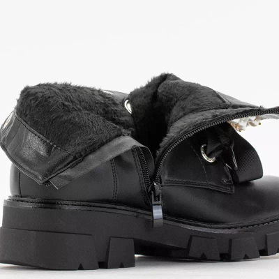 OUTLET Черные женские сумки с жемчугом Нашиле - Обувь