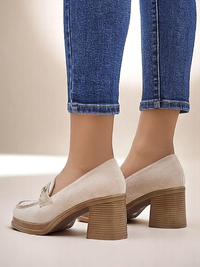 Royalfashion Женские лоферы на блочном каблуке Apareus