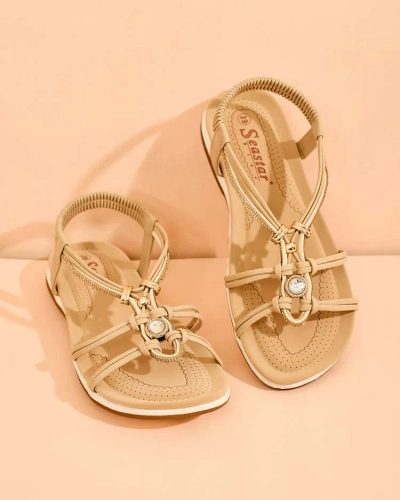 "Royalfashion" Moteriški sandalai su cirkoniu "Solin"
