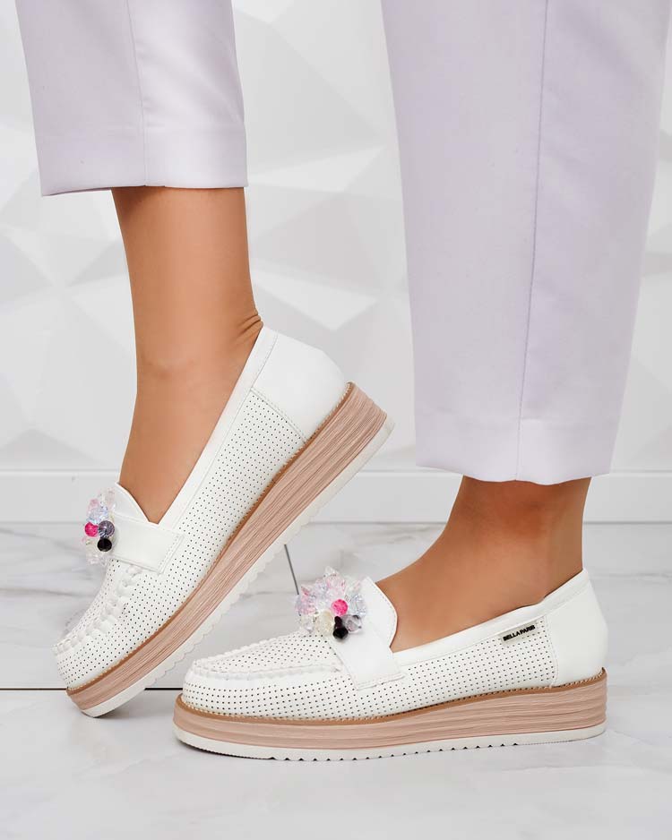 Royalfashion Mokasinai su spalvotais akmenimis Restea