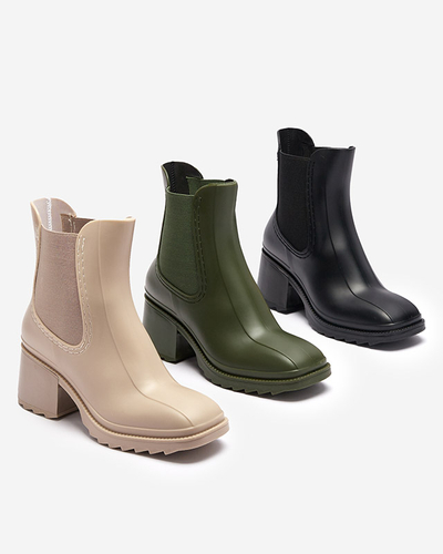 Tamsiai žali moteriški batai Caldala- Footwear