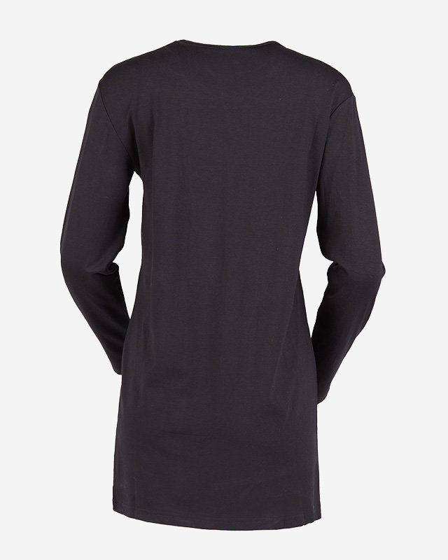 Moteriška juoda tunika su aukso raštu - Drabužiai