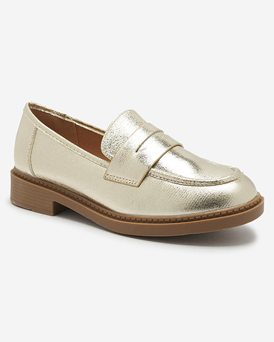Женские мокасины золотого цвета Selenna- Footwear