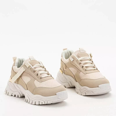 OUTLET Smėlio spalvos moteriški sportiniai bateliai Itega - Avalynė