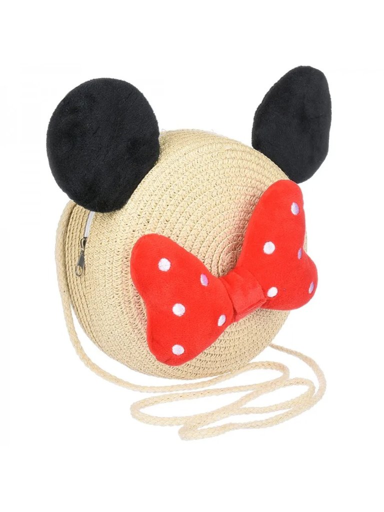 Royalfashion Maža vaikų pintinė rankinė Minnie Straw