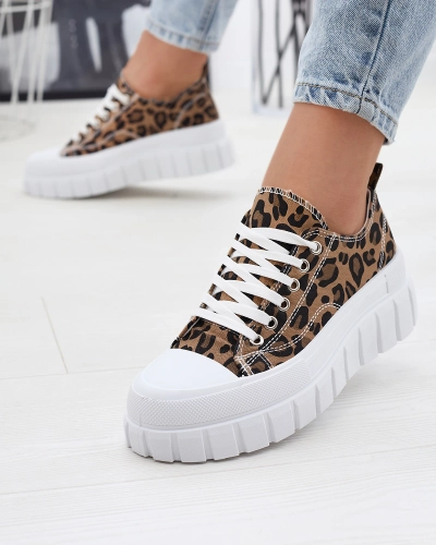 Rudi raštuoti moteriški platforminiai sportbačiai Ziratia - Avalynė