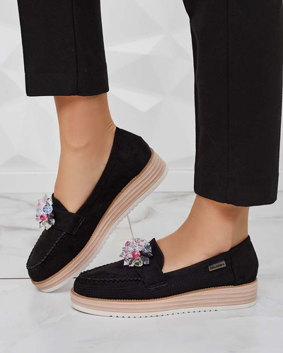 Royalfashion Mokasinai su spalvotais akmenimis Restea
