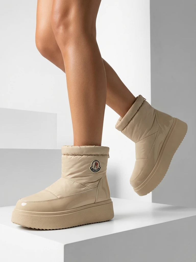 "Royalfashion" Smėlio spalvos moteriški sniego batai "Ademra"