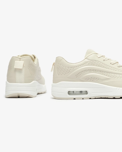 Ажурная женская спортивная обувь бежевого цвета Adetika - Обувь