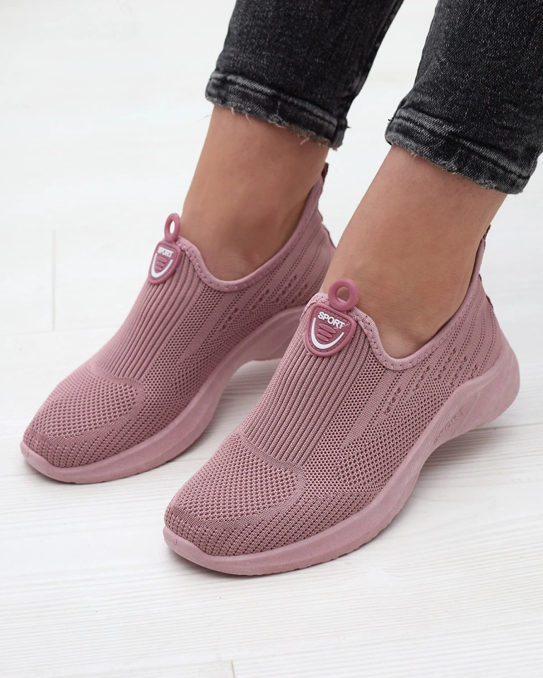 Розовый Женская тканевая спортивная обувь Slip On Regika - Обувь