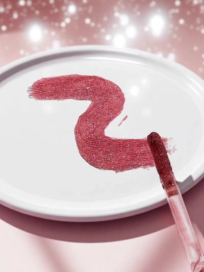 Fiercely Red 2-in-1 Glitter & Clear Lip Gloss