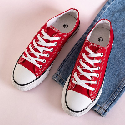 Красные женские кеды Gabrela