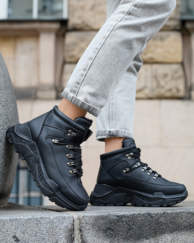 Juodi eko odos sniego batai iš Rueq- Footwear