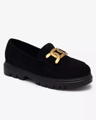 Женские мокасины черного цвета Nocivi- Footwear