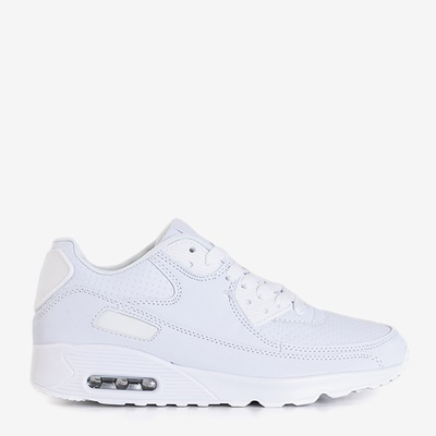 Balti sportiniai bateliai iš ekologiškos odos Shenia - Avalynė