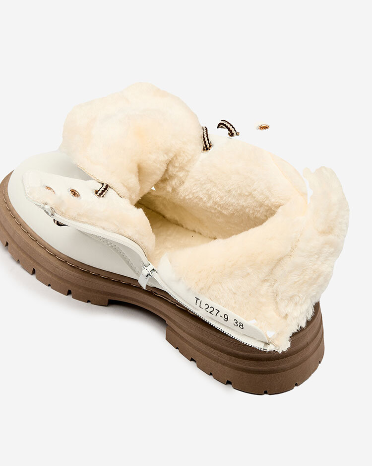 Royalfashion Balti moteriški apšiltinti traperių batai Radoras