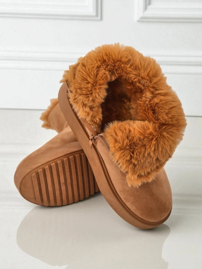 Royalfashion Krótkie buty a'la śniegowce damskie Aurelia Classico - zimowe sztosy!