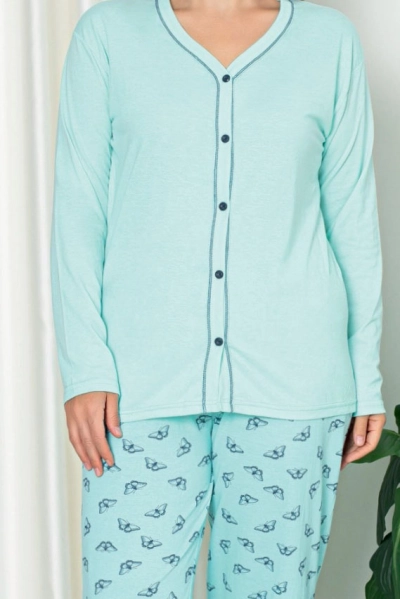 Женская пижама из хлопка Royalfashion PLUS SIZE