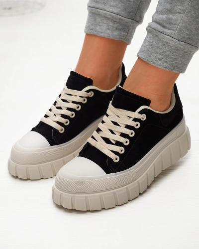 Черные спортивные кроссовки на платформе Nakkoc- Footwear