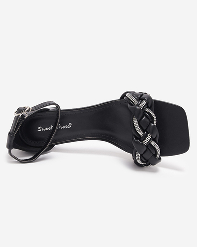 Черные женские босоножки на шпильке Marienka - Обувь