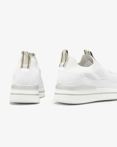 OUTLET Женские спортивные туфли-слипы с надписью белого цвета Cerppa- Footwear