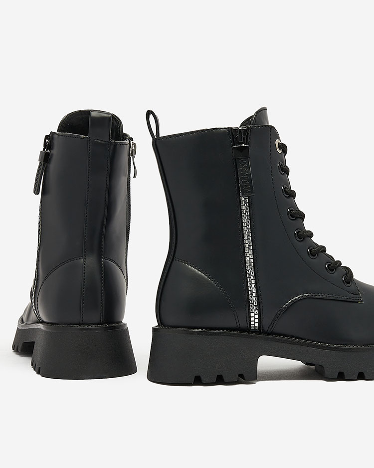 "Royalfashion" Juodi moteriški batai Basurb