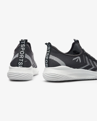 Тканевые женские спортивные туфли темно-серого цвета Leridis - Обувь