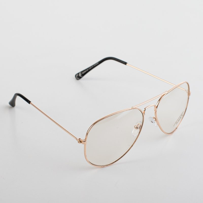 Damskie okulary przeciwsłoneczne w kolorze srebrnym - Okulary