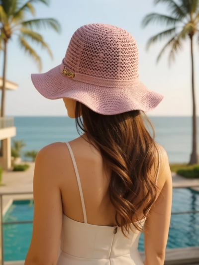Royalfashion Moteriška kepurė su banguotu kraštu Wave Breeze