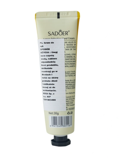 Крем для рук Sadoer Лимон 30 г
