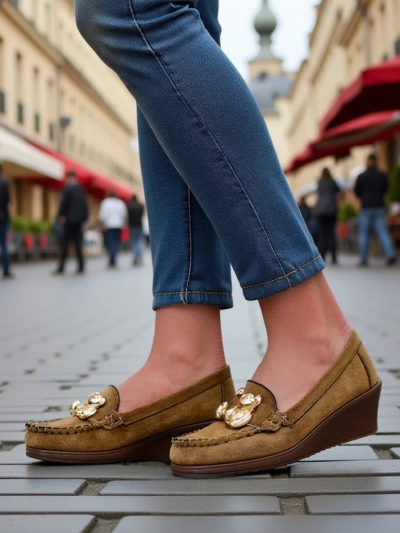 Royalfashion Moteriški mokasinai ant žemo kulno Mollan