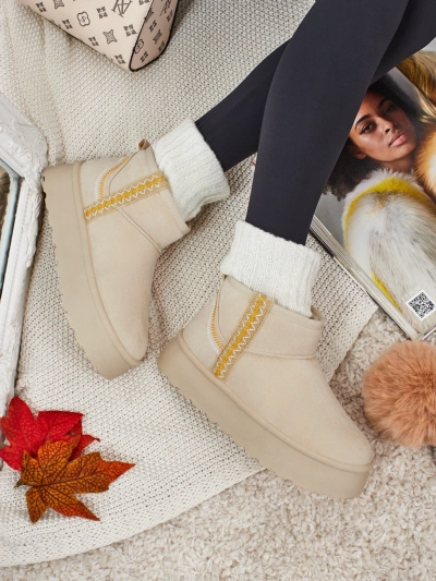 Trumpi moteriški a'la sniego batai Pravel