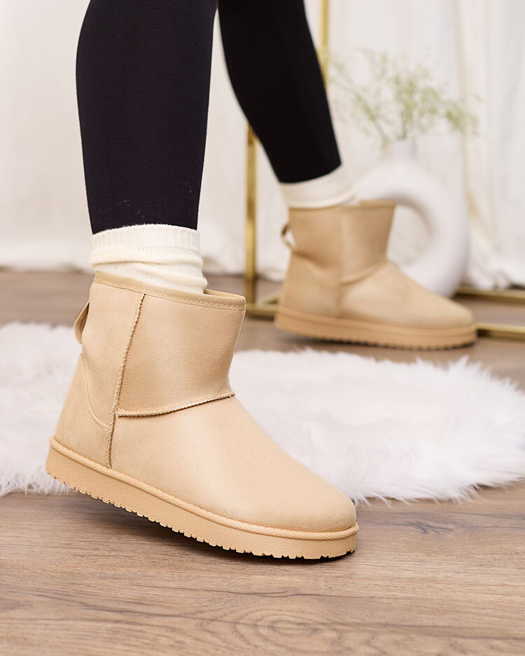 Royalfashion Женские сапоги a'la snow boots бежевого цвета Regodo