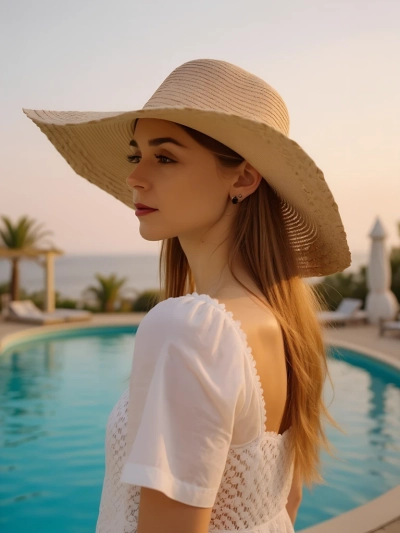 Royalfashion Moteriška šiaudinė skrybėlė Elorine