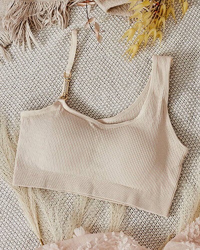 "Royalfashion" Moteriška briaunuota liemenėlė su dekoratyvine juostele