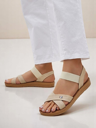 Royalfashion moteriški sandalai su elastine juostele Zerefis