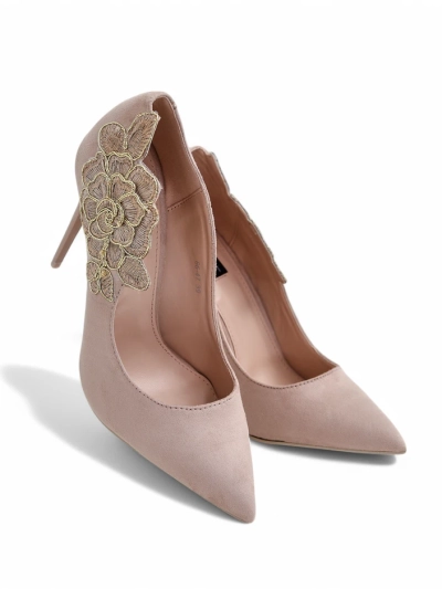 Royalfashion Moteriški aukšti kulniukai su gėlėmis Sollabe