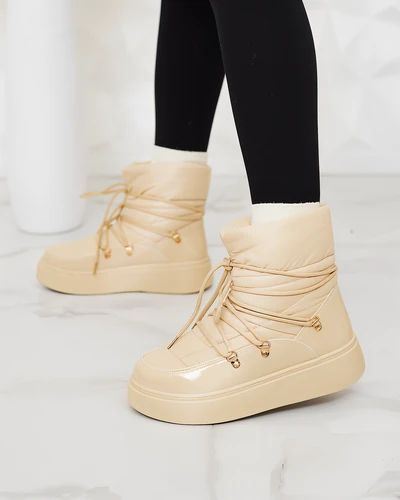 "Royalfashion" Smėlio spalvos moteriški sniego batai Dabenda